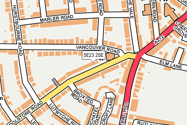SE23 2SE map - OS OpenMap – Local (Ordnance Survey)