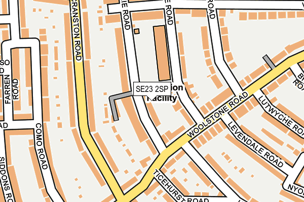 SE23 2SP map - OS OpenMap – Local (Ordnance Survey)