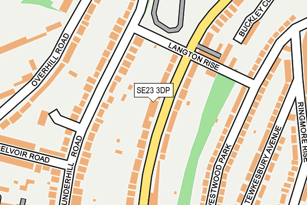 SE23 3DP map - OS OpenMap – Local (Ordnance Survey)