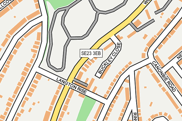 SE23 3EB map - OS OpenMap – Local (Ordnance Survey)