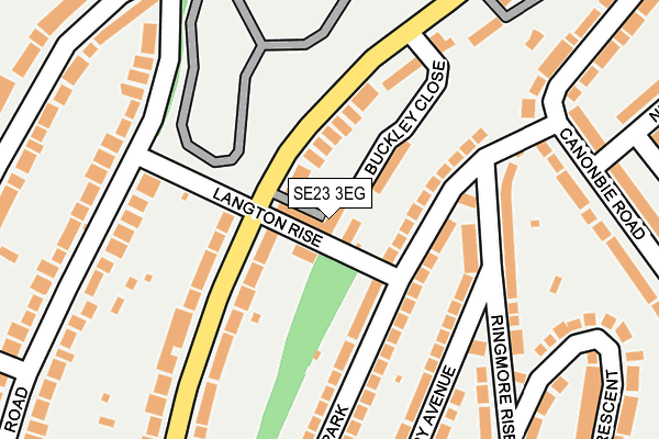 SE23 3EG map - OS OpenMap – Local (Ordnance Survey)