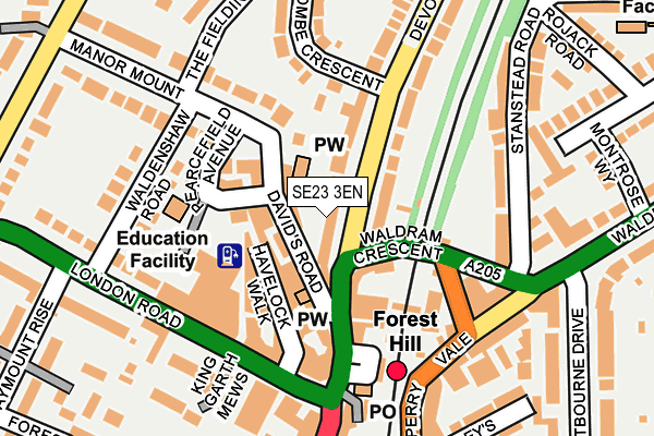 SE23 3EN map - OS OpenMap – Local (Ordnance Survey)