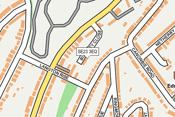 SE23 3EQ map - OS OpenMap – Local (Ordnance Survey)