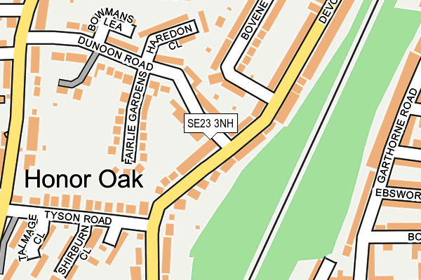 SE23 3NH map - OS OpenMap – Local (Ordnance Survey)
