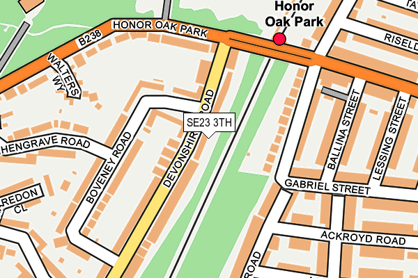 SE23 3TH map - OS OpenMap – Local (Ordnance Survey)