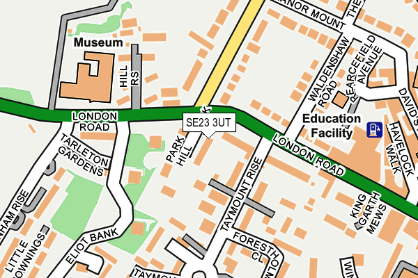 SE23 3UT map - OS OpenMap – Local (Ordnance Survey)