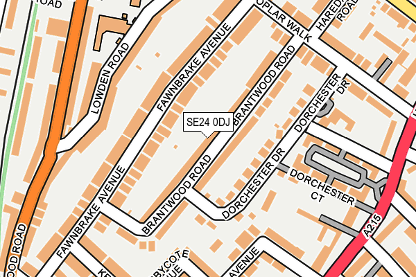 SE24 0DJ map - OS OpenMap – Local (Ordnance Survey)
