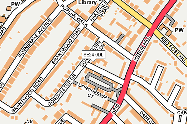 SE24 0DL map - OS OpenMap – Local (Ordnance Survey)