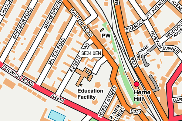 SE24 0EN map - OS OpenMap – Local (Ordnance Survey)