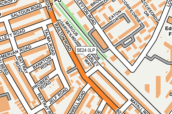 SE24 0LP map - OS OpenMap – Local (Ordnance Survey)