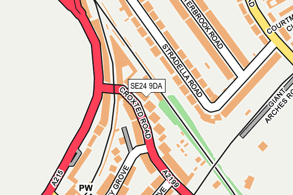 SE24 9DA map - OS OpenMap – Local (Ordnance Survey)