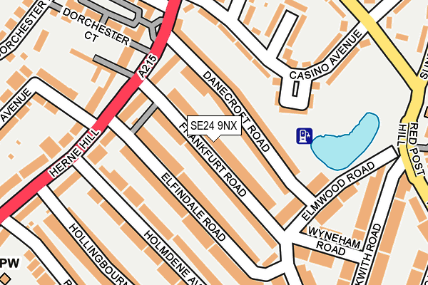 SE24 9NX map - OS OpenMap – Local (Ordnance Survey)