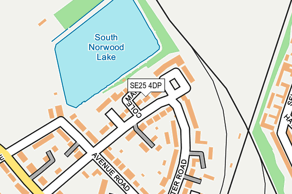 SE25 4DP map - OS OpenMap – Local (Ordnance Survey)