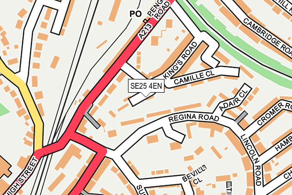 SE25 4EN map - OS OpenMap – Local (Ordnance Survey)