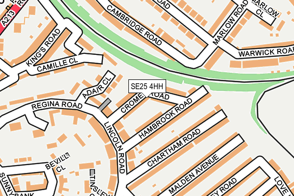 SE25 4HH map - OS OpenMap – Local (Ordnance Survey)