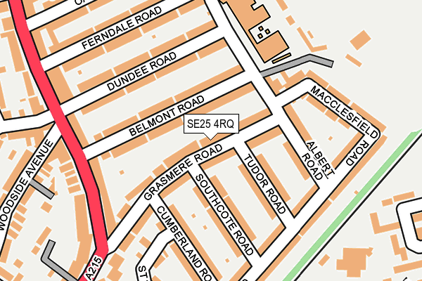 SE25 4RQ map - OS OpenMap – Local (Ordnance Survey)