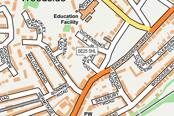 Map of LONDON PHYSIO LAB LTD at local scale