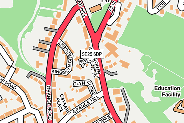 Map of CAFE DE NIRO SOUTH NORWOOD HILL LIMITED at local scale