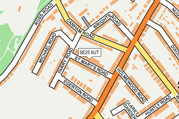 SE25 6UT map - OS OpenMap – Local (Ordnance Survey)