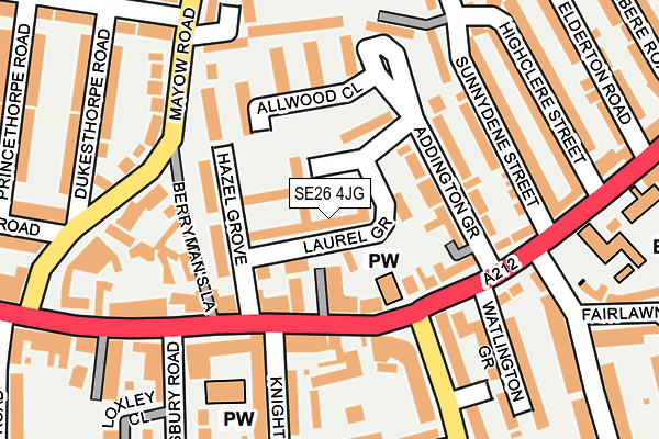 SE26 4JG map - OS OpenMap – Local (Ordnance Survey)