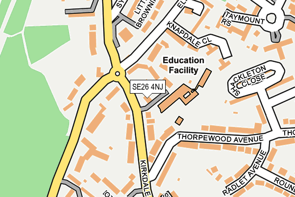 SE26 4NJ map - OS OpenMap – Local (Ordnance Survey)