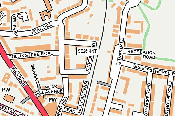 SE26 4NT map - OS OpenMap – Local (Ordnance Survey)