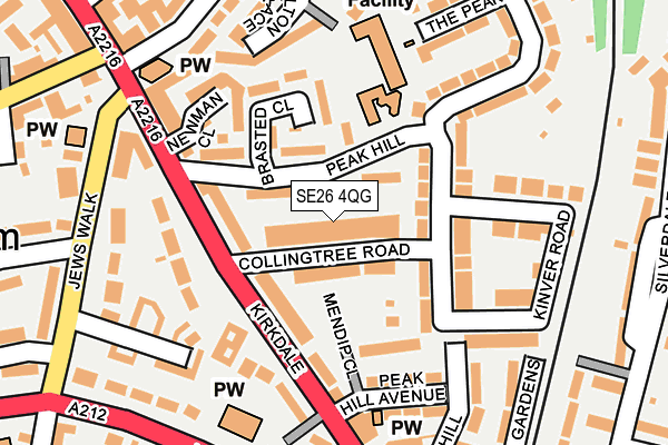 SE26 4QG map - OS OpenMap – Local (Ordnance Survey)