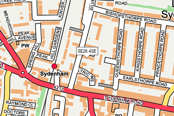 SE26 4SE map - OS OpenMap – Local (Ordnance Survey)