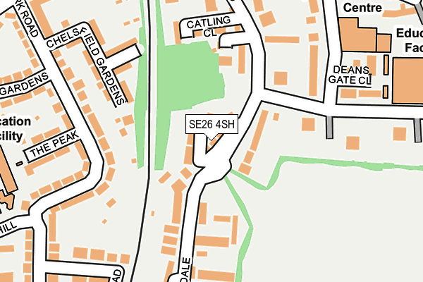 SE26 4SH map - OS OpenMap – Local (Ordnance Survey)