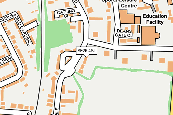SE26 4SJ map - OS OpenMap – Local (Ordnance Survey)