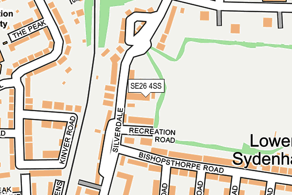 SE26 4SS map - OS OpenMap – Local (Ordnance Survey)