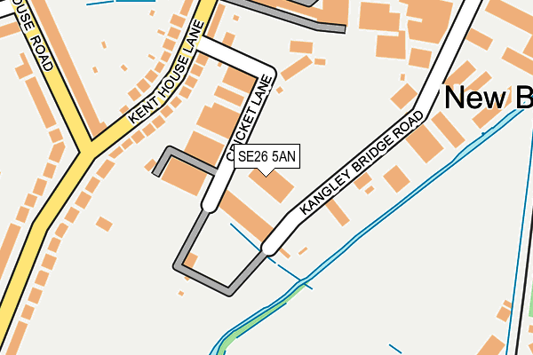 SE26 5AN map - OS OpenMap – Local (Ordnance Survey)