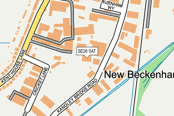 SE26 5AT map - OS OpenMap – Local (Ordnance Survey)