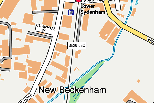SE26 5BQ map - OS OpenMap – Local (Ordnance Survey)