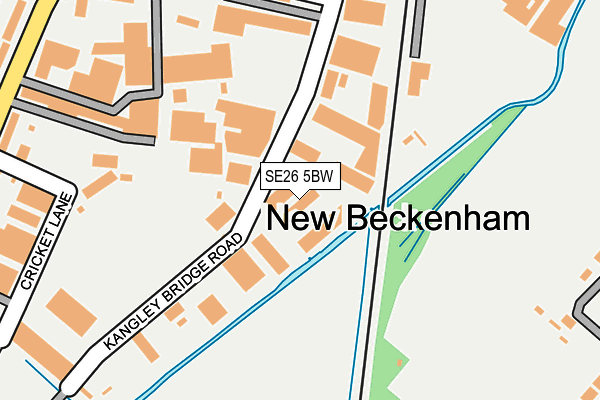 SE26 5BW map - OS OpenMap – Local (Ordnance Survey)