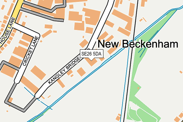SE26 5DA map - OS OpenMap – Local (Ordnance Survey)