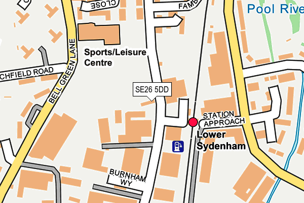 SE26 5DD map - OS OpenMap – Local (Ordnance Survey)