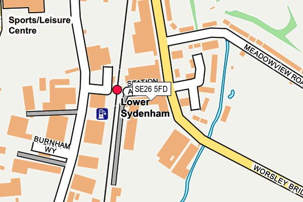 SE26 5FD map - OS OpenMap – Local (Ordnance Survey)