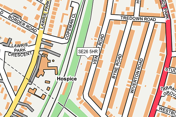 SE26 5HR map - OS OpenMap – Local (Ordnance Survey)