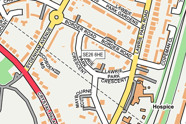 Map of 8 LAWRIE PARK CRESCENT MANAGEMENT COMPANY LIMITED at local scale