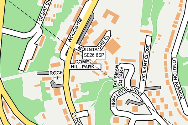 SE26 6SP map - OS OpenMap – Local (Ordnance Survey)