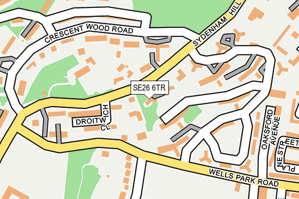 SE26 6TR map - OS OpenMap – Local (Ordnance Survey)