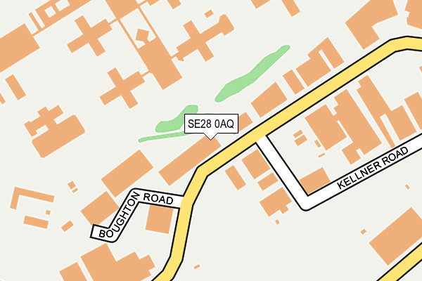 SE28 0AQ map - OS OpenMap – Local (Ordnance Survey)