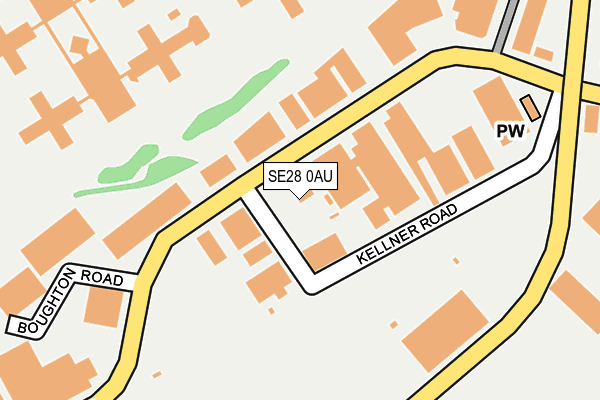 SE28 0AU map - OS OpenMap – Local (Ordnance Survey)