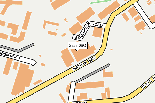 SE28 0BQ map - OS OpenMap – Local (Ordnance Survey)