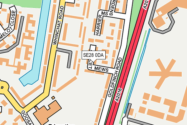 SE28 0DA map - OS OpenMap – Local (Ordnance Survey)