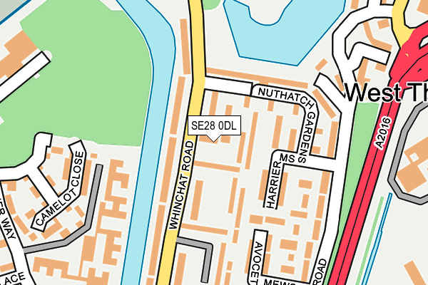 SE28 0DL map - OS OpenMap – Local (Ordnance Survey)