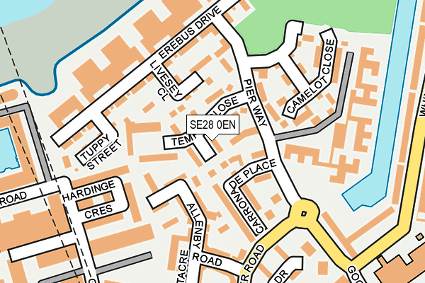 SE28 0EN map - OS OpenMap – Local (Ordnance Survey)
