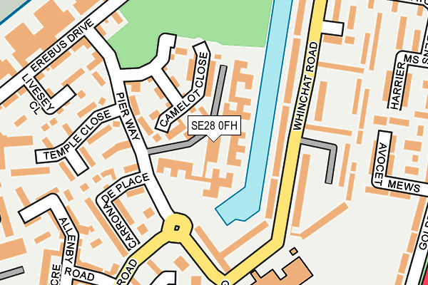 SE28 0FH map - OS OpenMap – Local (Ordnance Survey)