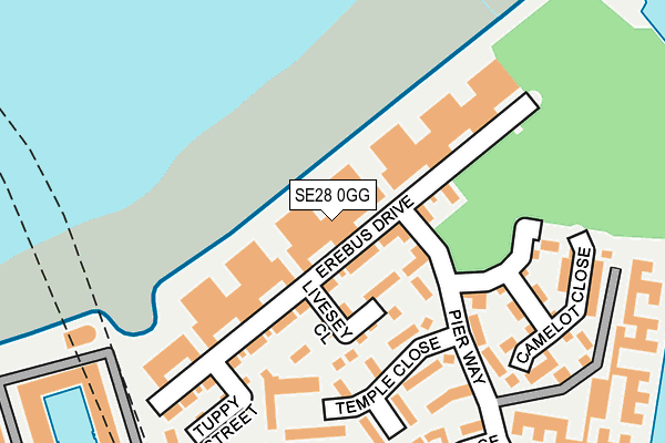 SE28 0GG map - OS OpenMap – Local (Ordnance Survey)